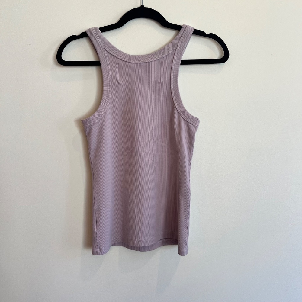 NWT Mother Move It The Chin Ups Tank Lavender Women's Size XS Racer back ribbed‎ - Picture 3 of 4